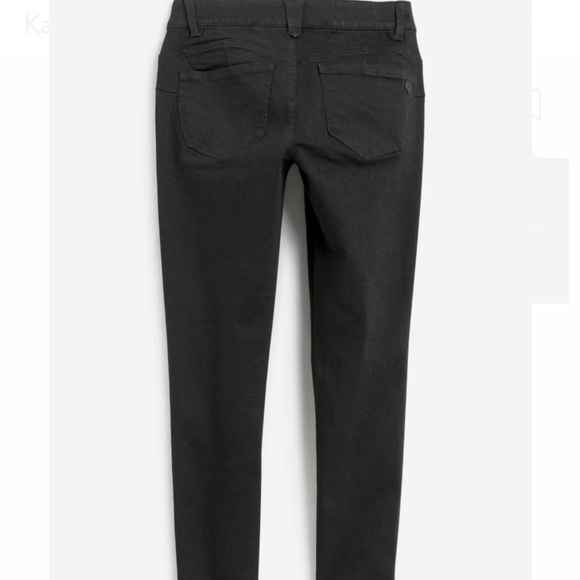 Black Democracy Karessa Rolled Cuff Ankle Skimmer Skinny - Size 12 - Picture 5 of 5